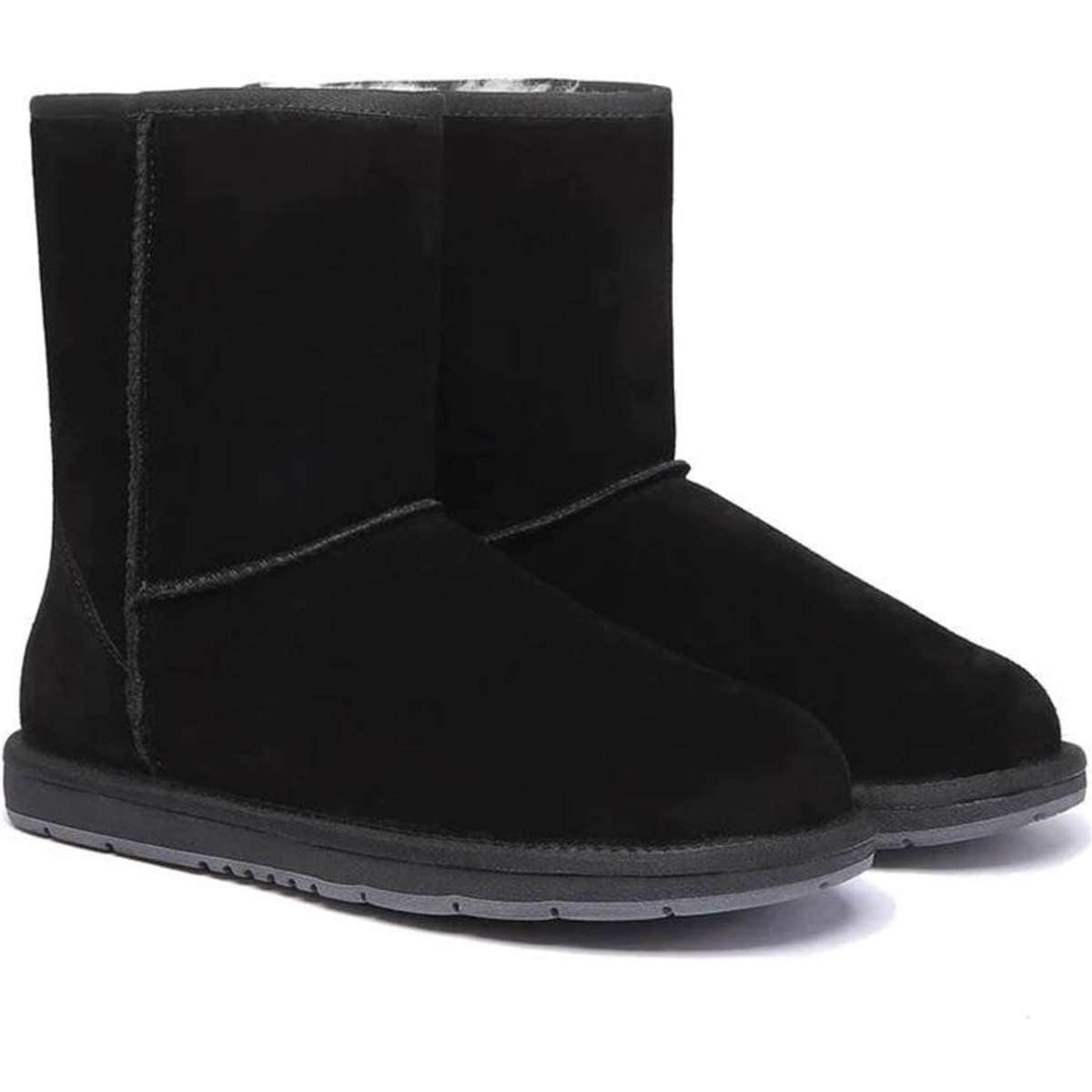 UGG Australian Shepherd UGG Premium Short Classic Boots Sheepskin Unisex Black Size 43