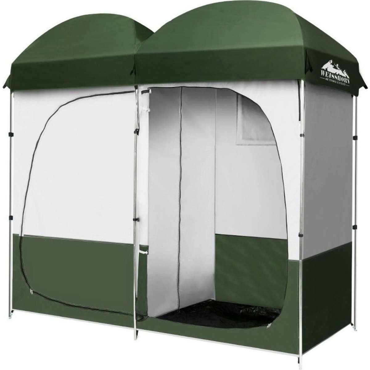 Weisshorn Double Camping Shower Toilet Tent Outdoor Portable Change