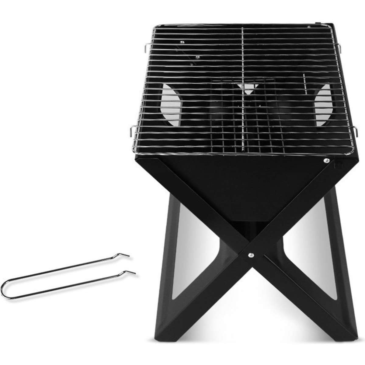 Grillz BBQ Grill Charcoal Smoker Foldable Woolworths
