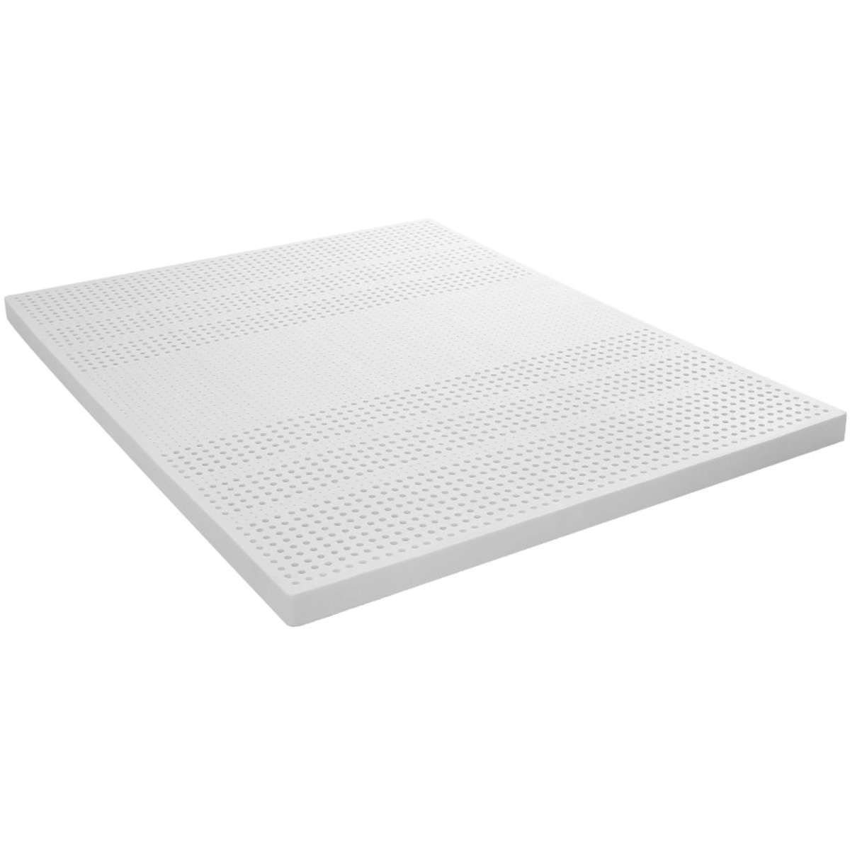 DreamZ Latex Mattress Topper King Natural 7 Zone Bedding Removable