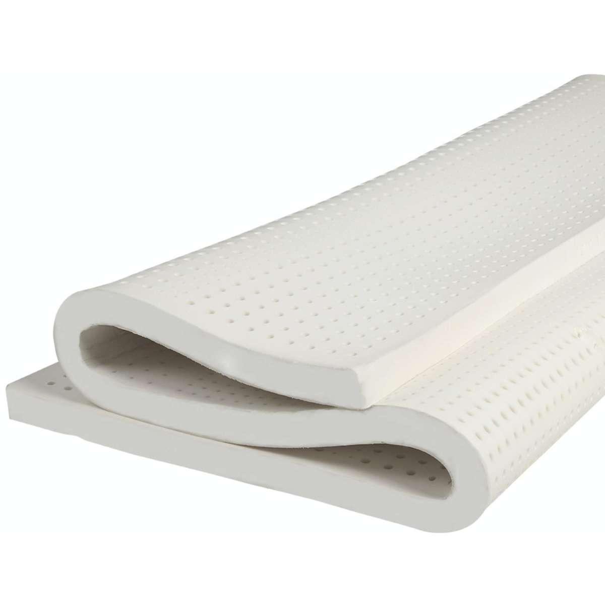 DreamZ Latex Mattress Topper King Natural 7 Zone Bedding Removable