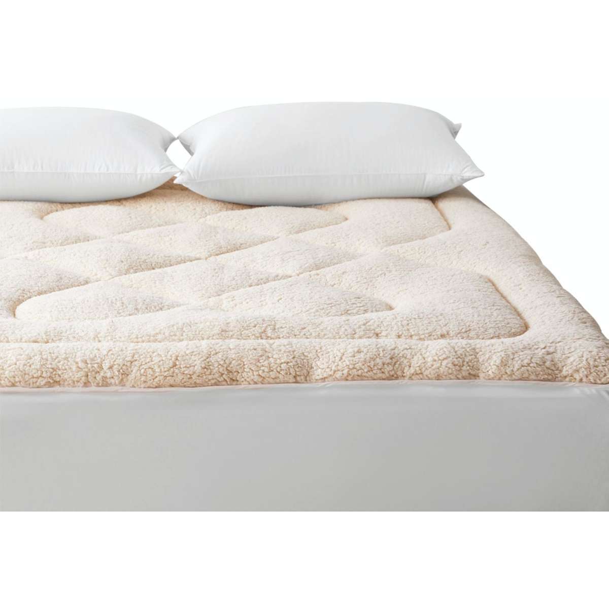 DreamZ Mattress Topper 100 Wool Underlay Reversible Mat Protector King