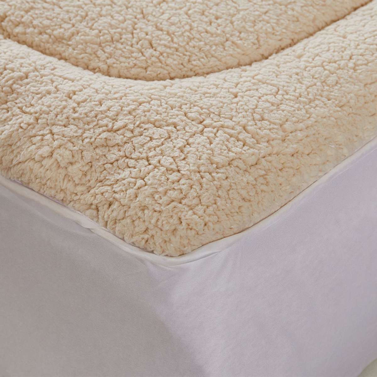 DreamZ Mattress Topper 100 Wool Underlay Reversible Mat Protector King