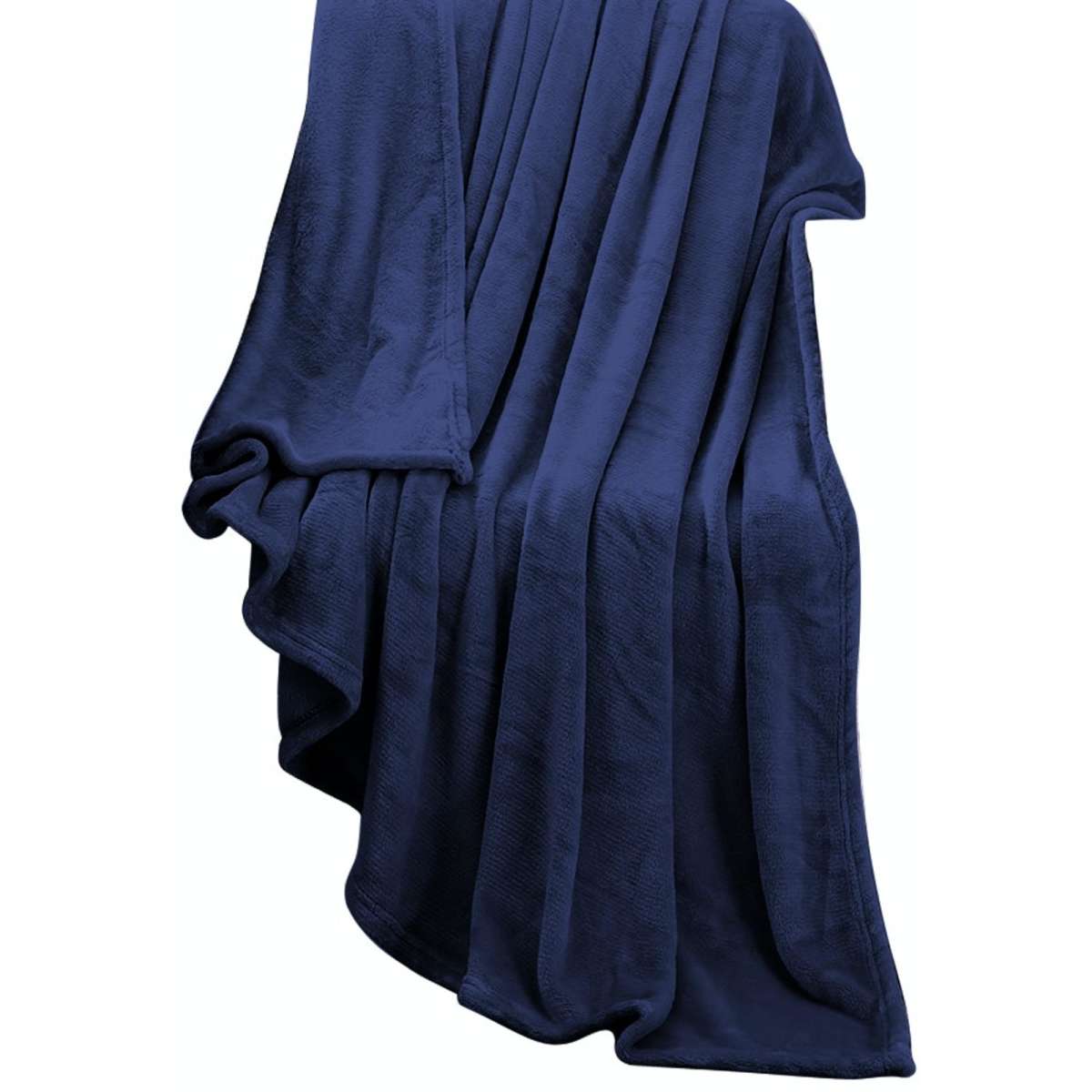 DreamZ 320GSM Ultra Soft Mink Blanket Warm Winter Sofa Bed Cover Throw 220x160cm Navy Blue