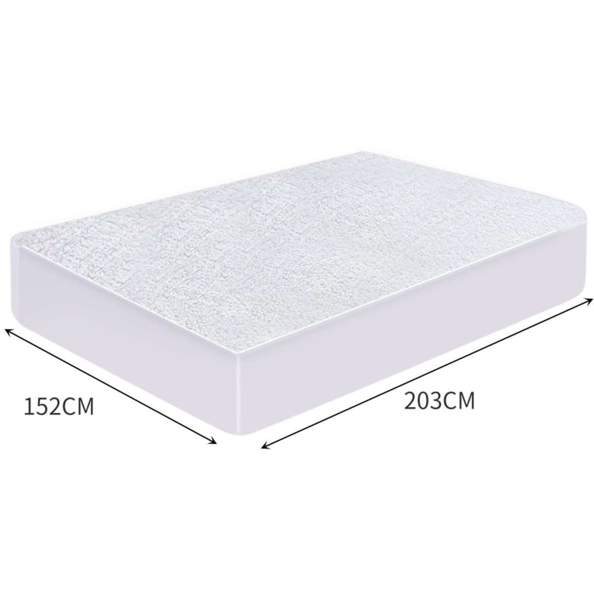 DreamZ Terry Cotton Fully Fitted Waterproof Mattress Protector in Queen