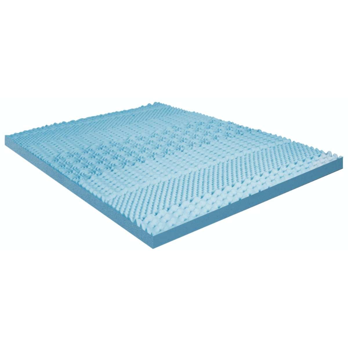 DreamZ 7Zone Cool Gel Mattress Topper Memory Foam Removable Cover 8cm
