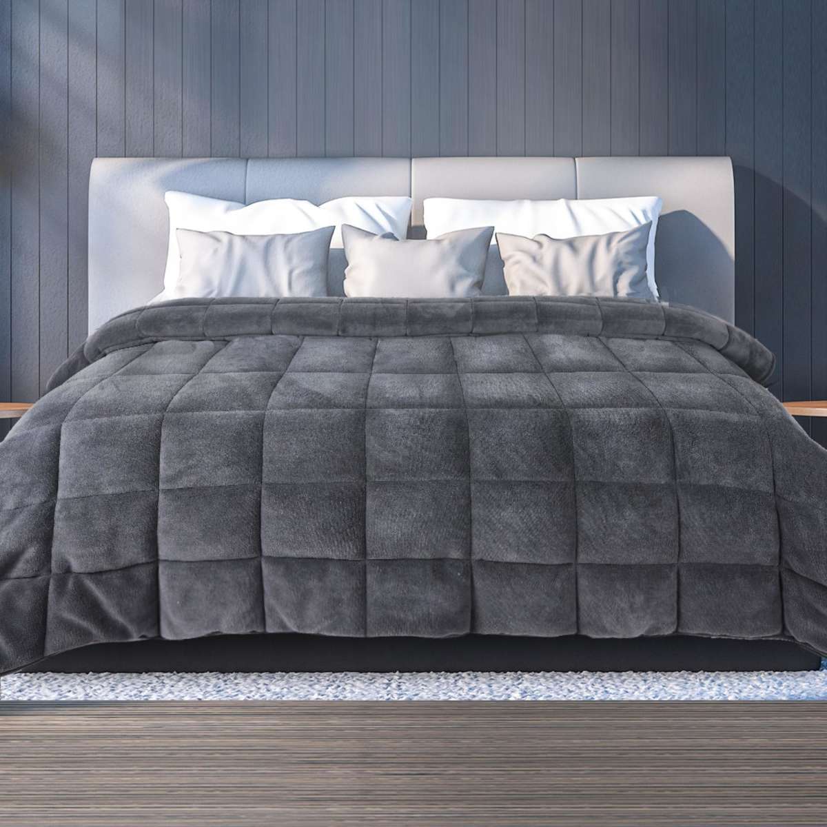 DreamZ Quilt Doona Comforter Blanket Velvet Bedding Bedroom Winter Warm ...