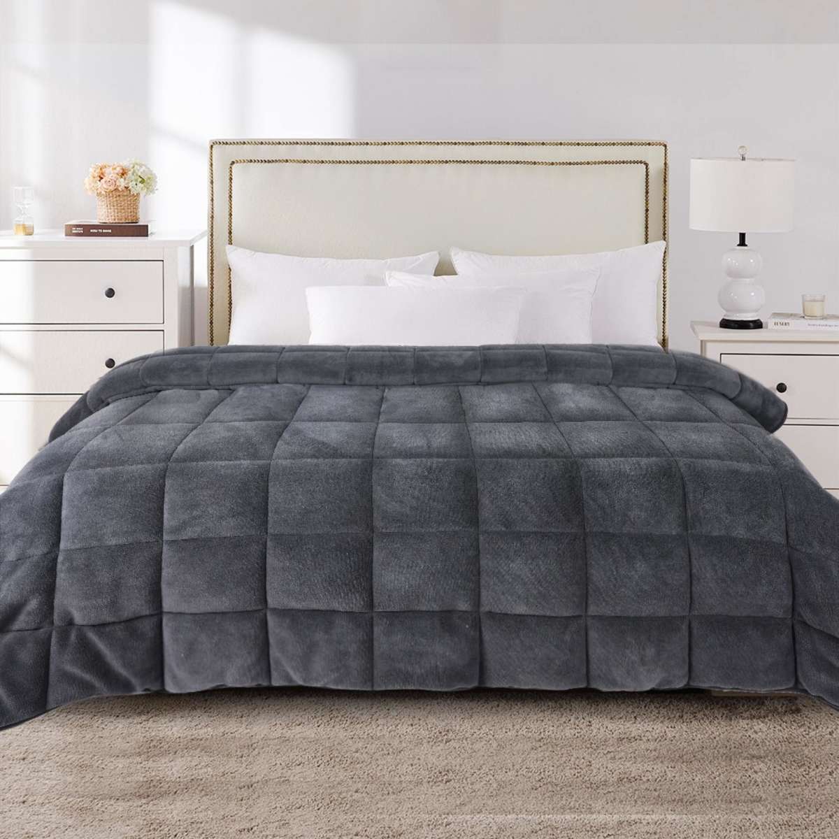 DreamZ Quilt Doona Comforter Blanket Velvet Bedding Bedroom Winter Warm ...