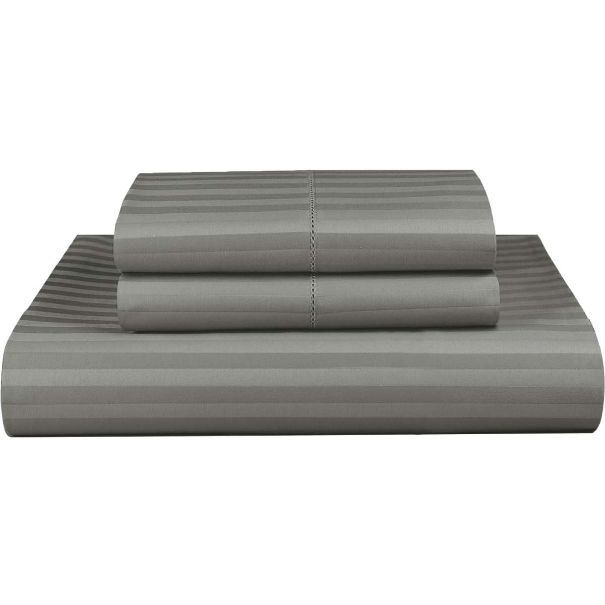 Dreamfields 1000TC Microfibre Quilt Cover Set Double Grey (Flat, Fitted Quilt Cover, One