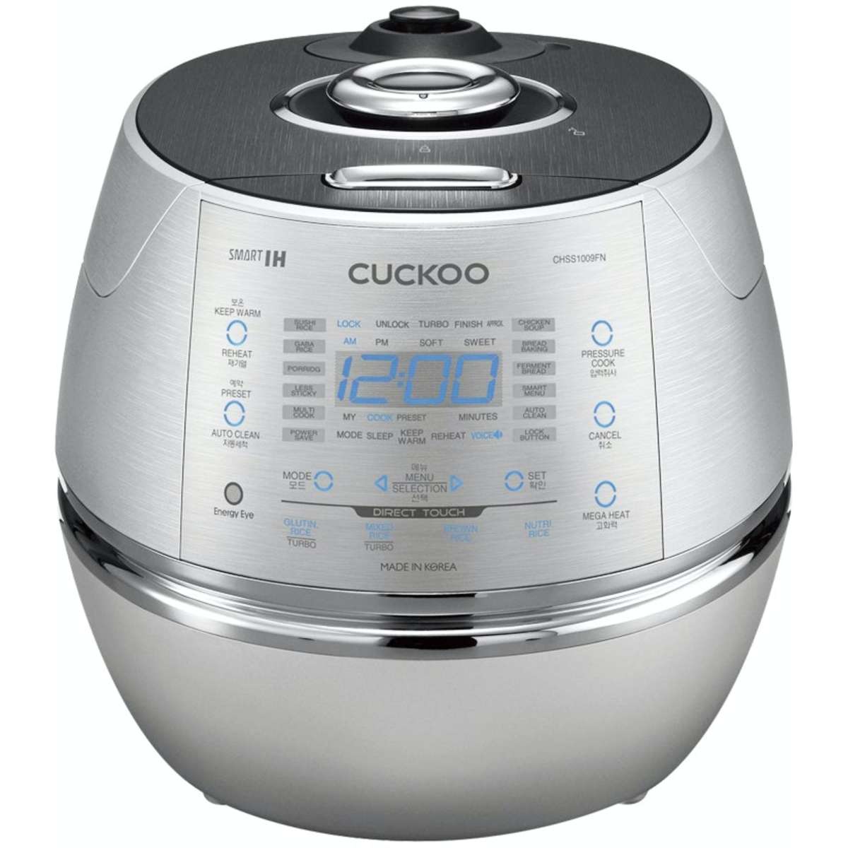 Cuckoo Rice Cooker IH Pressure 10 Cup CRPCHSS1009F Multifunctional