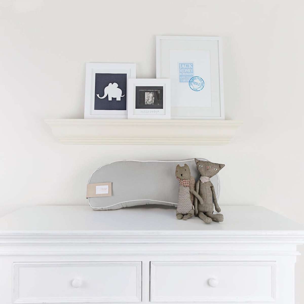 Milkbar Single Breast Feeding Nursing Support Pillow Grey Woolworths