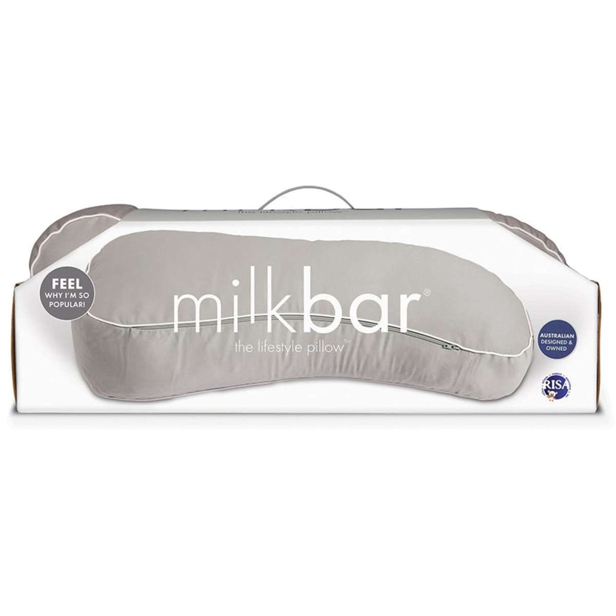 Milkbar Single Breast Feeding Nursing Support Pillow Grey Woolworths