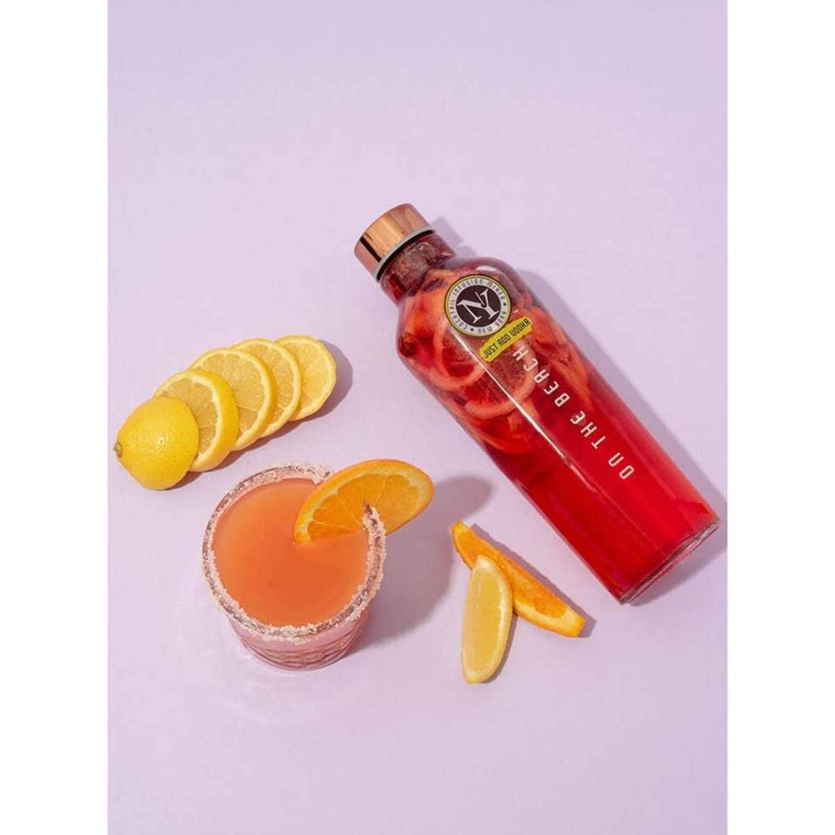 New York Cocktail Infusion Mixer On The Beach Bottle w/ Small Sieve 115g Woolworths