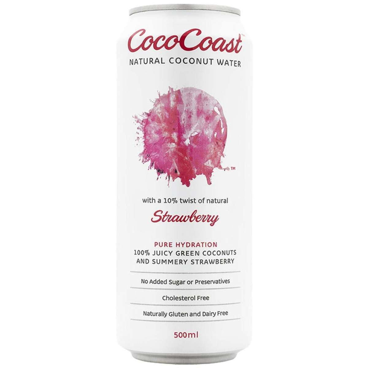 Coco Coast Strawberry Coconut Water 500ml x 12 pack | Woolworths