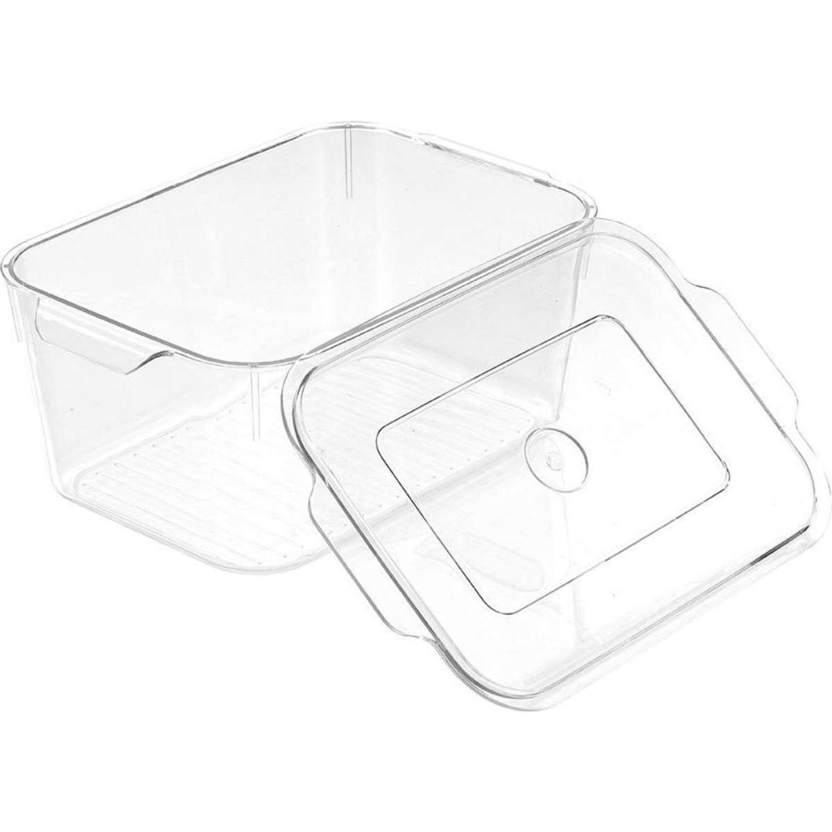 Boxsweden Crystal Storage Container 2.4L w/ Lid 23.5 x 15.5 x 10cm Clear Woolworths