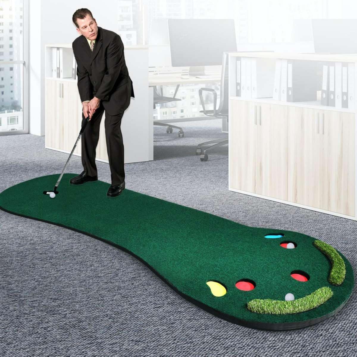 Centra 3M Golf Putting Mat Practice Training Indoor Outdoor Portable