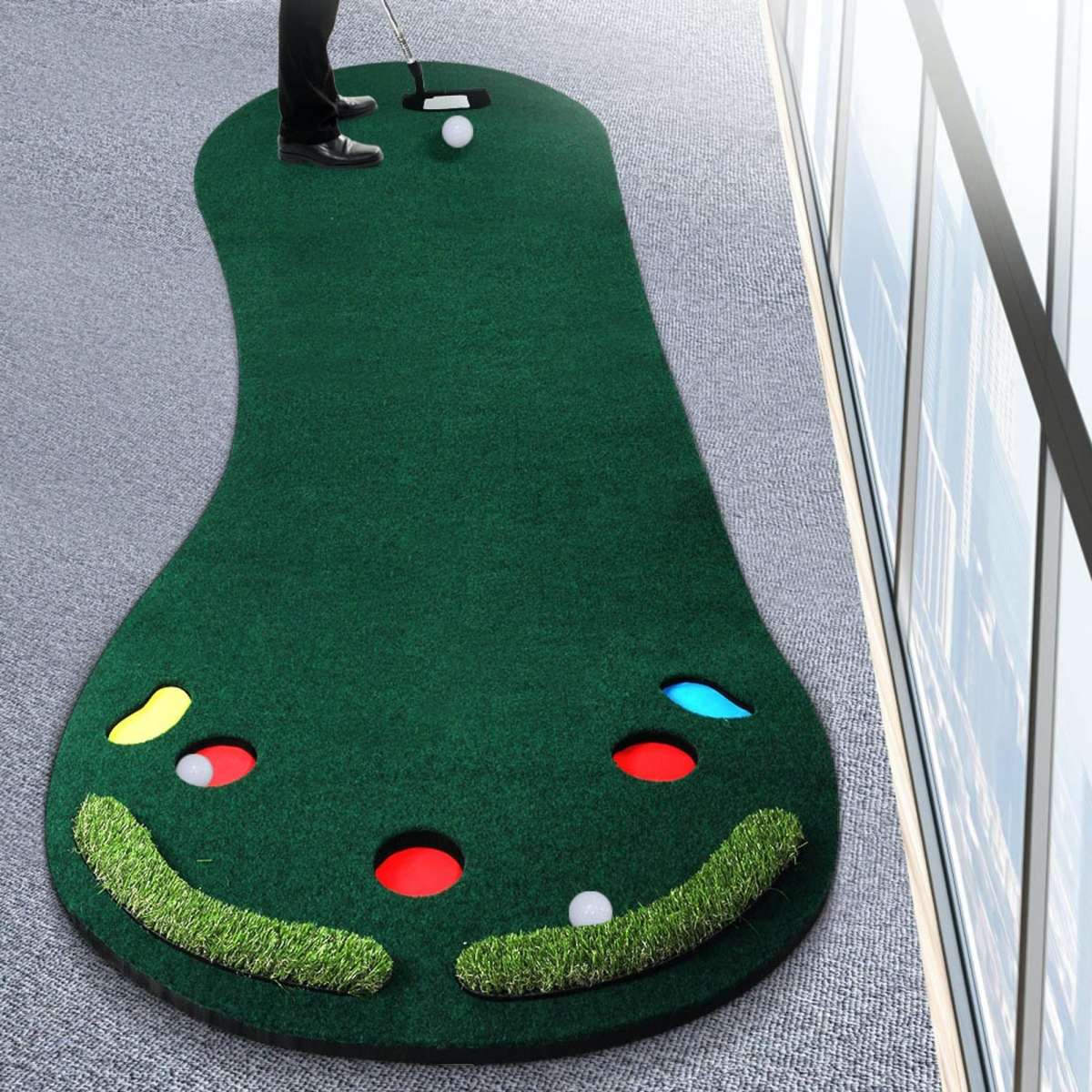 Centra 3M Golf Putting Mat Practice Training Indoor Outdoor Portable