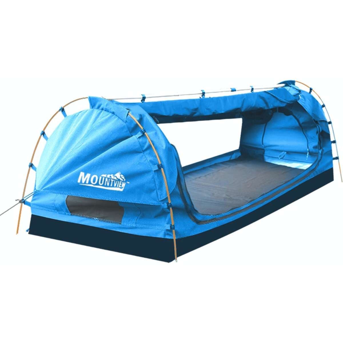 Mountview Double Swag Camping Swag Free Standing Navy, AllSeason