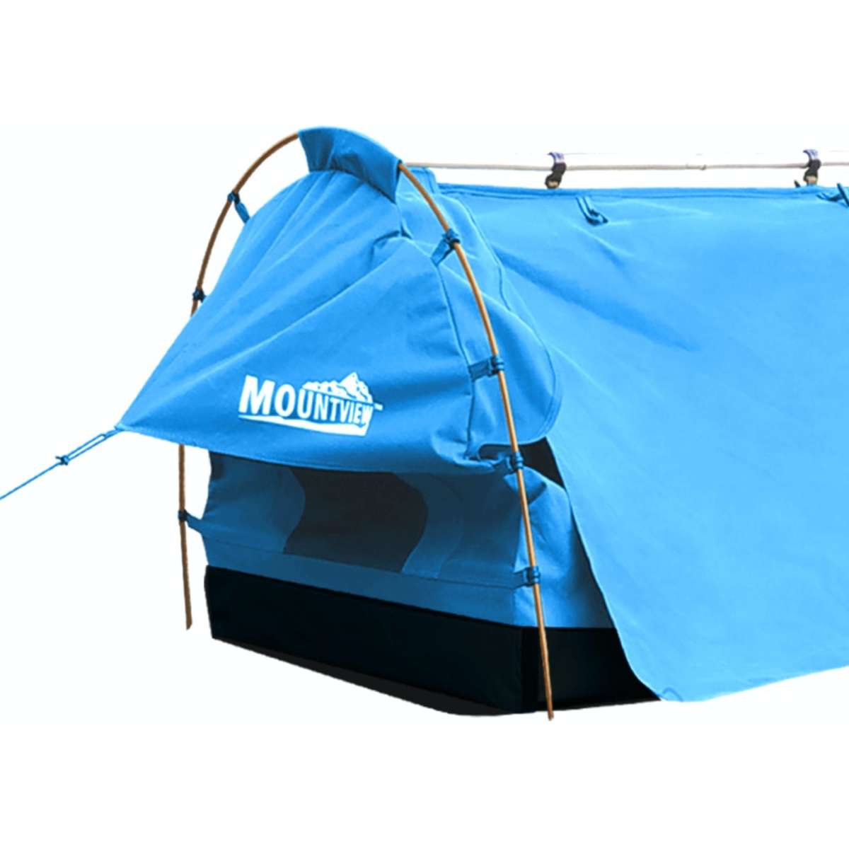 Mountview Double Swag Camping Swag Free Standing Navy, AllSeason