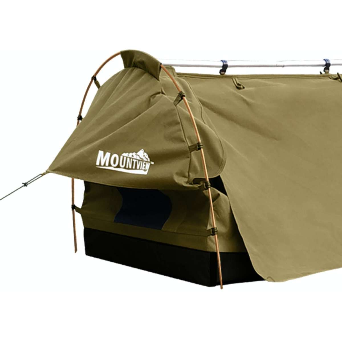 Mountview King Single Swag AllSeason Camping Swag with Canvas Dome Tent, HighDensity