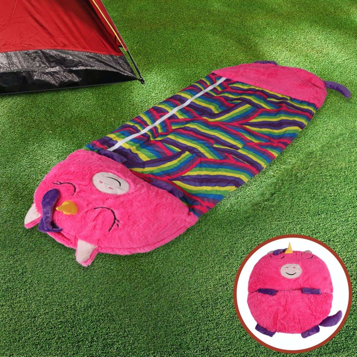 Mountview Sleeping Bag Child Pillow Kids Happy Napper Sleepover Bed