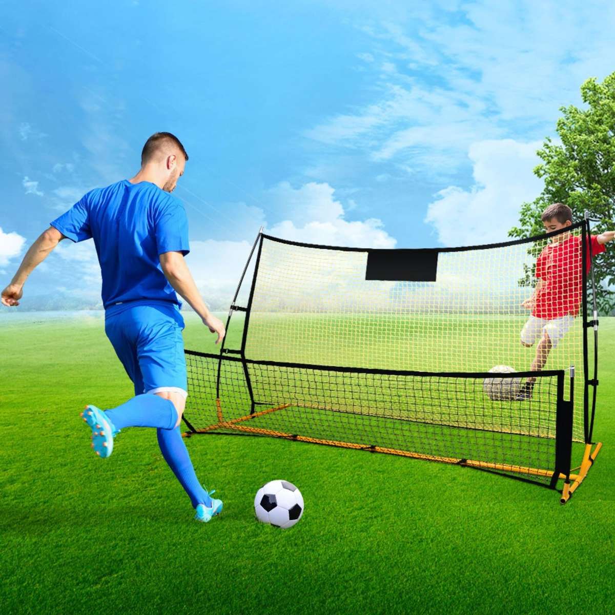 Centra Soccer Rebounder Net Portable Volley Training Outdoor Football ...