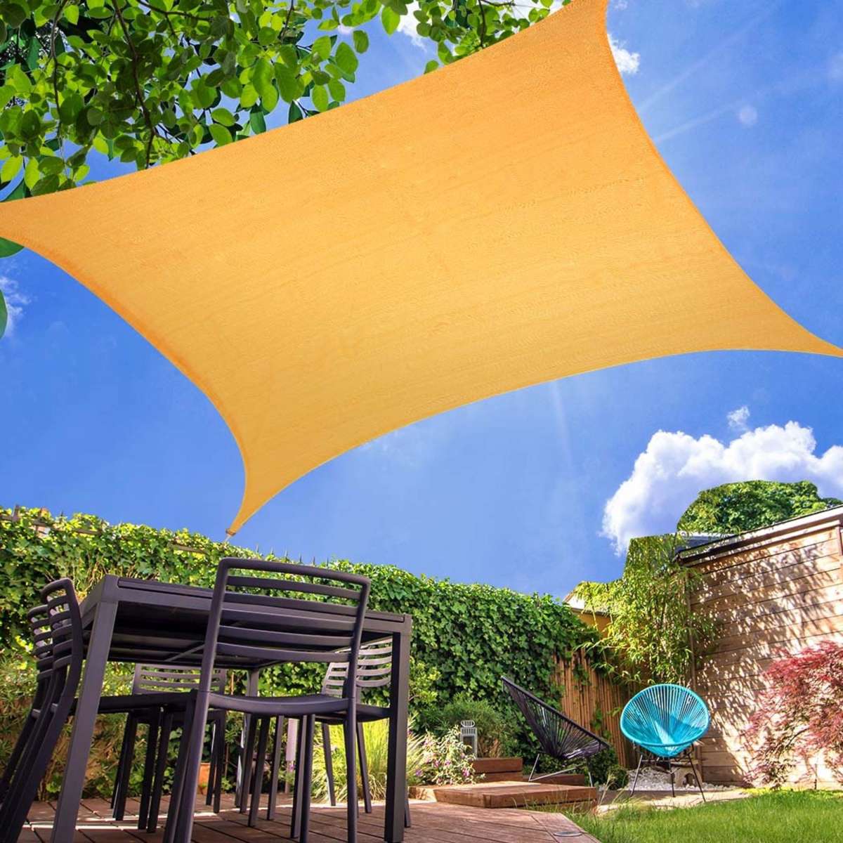 Mountview 3x4m 185gsm Sun Shade Sail Cloth Rectangle Canopy Outdoor 