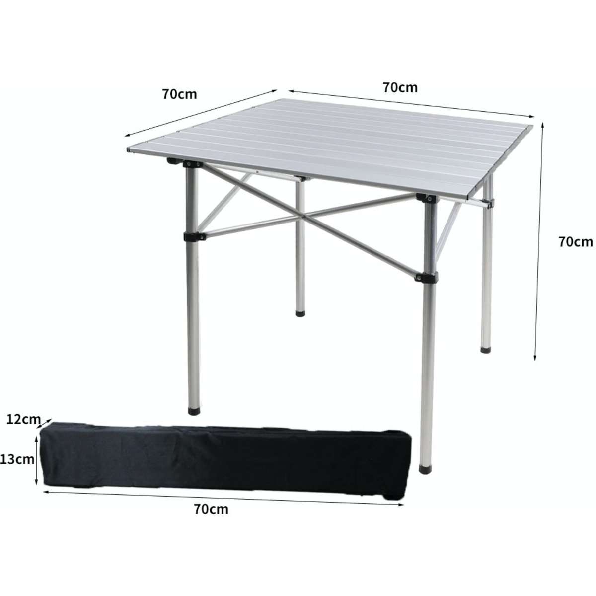 Levede Roll Up Camping Table Folding Portable Aluminium Outdoor Dining