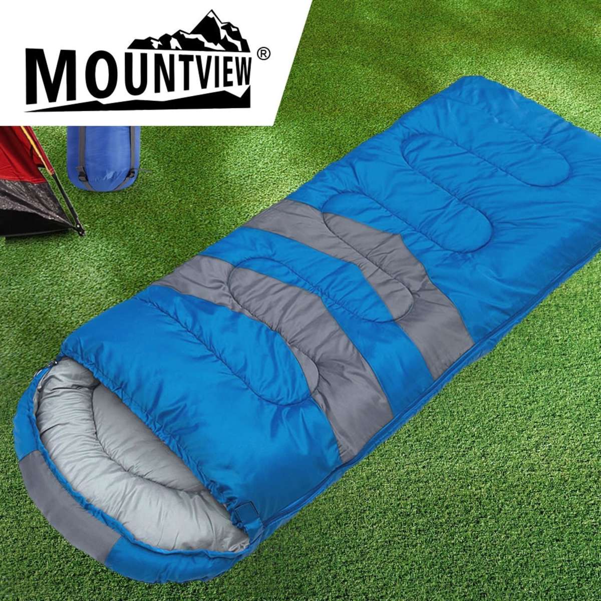 Mountview Single Sleeping Bag Bags Outdoor Camping Hiking Thermal 10