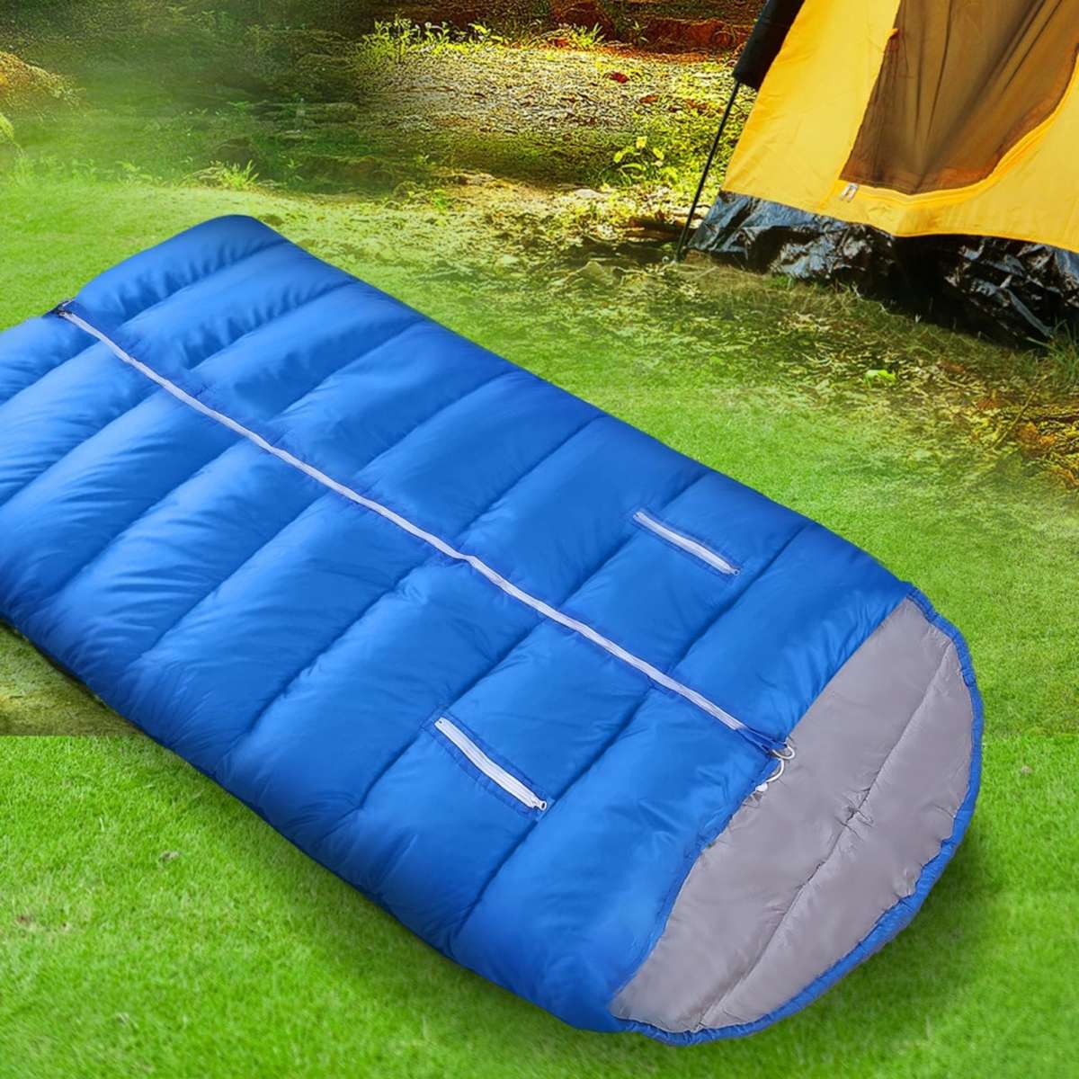 Mountview Single Sleeping Bag Bags Outdoor Camping Hiking Thermal 20