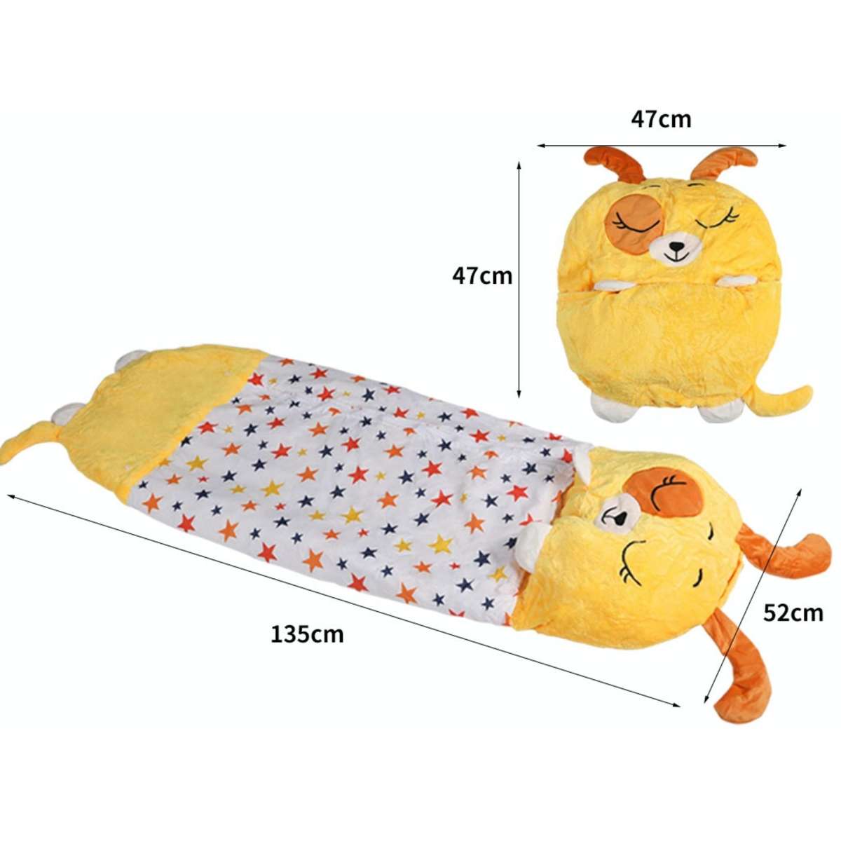 Mountview Sleeping Bag Child Pillow Kids Bags Happy Napper Gift Toy Dog