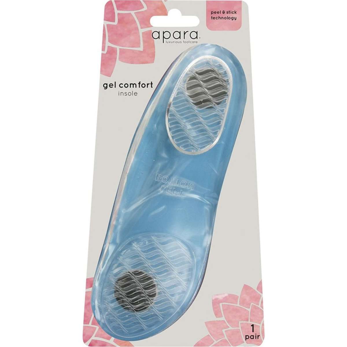 Apara Gel Comfort Shoes Insole Support Heels/Flats Insert Pair Clear