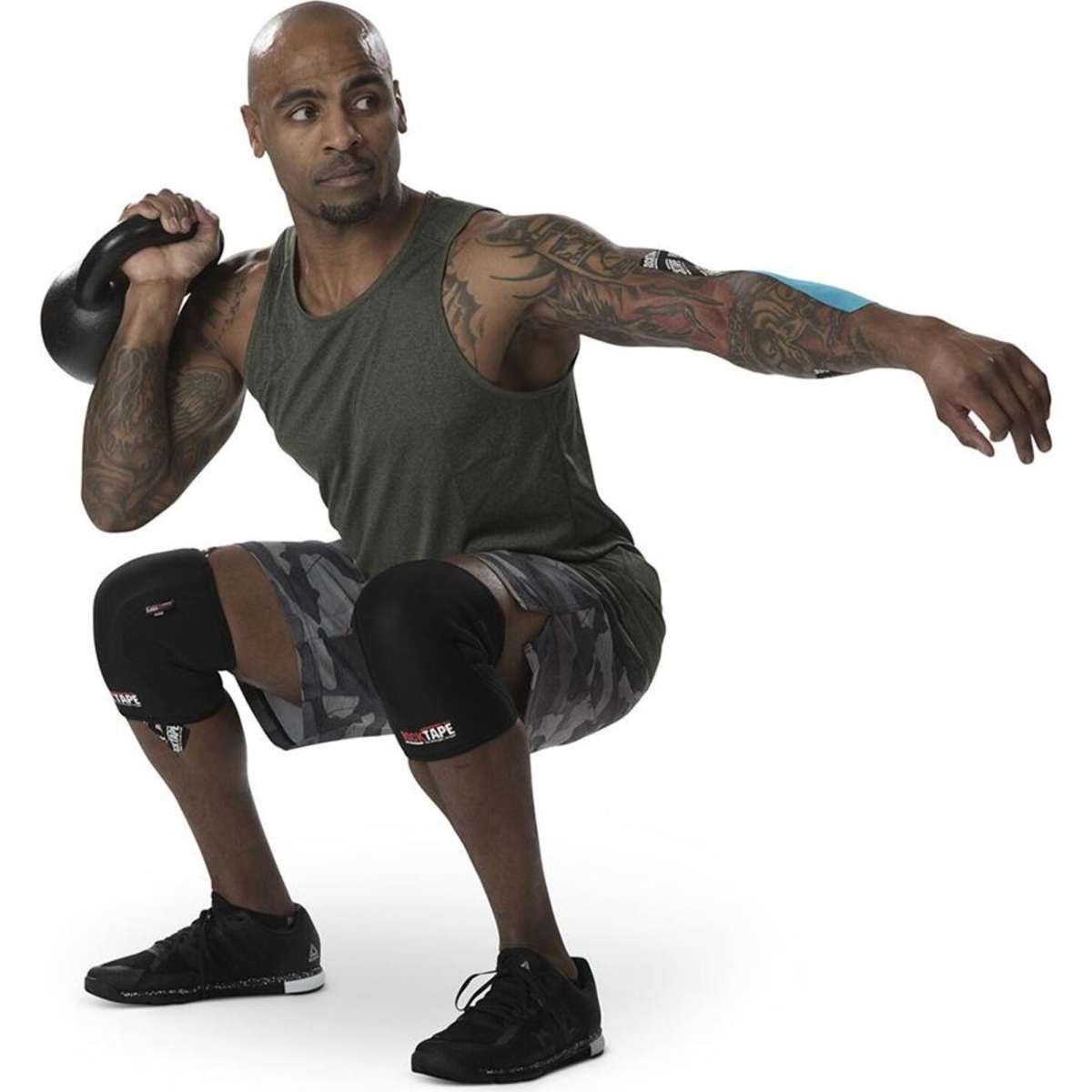 RockTape Assassins Knee Sleeves Support Compression Black 5mm M