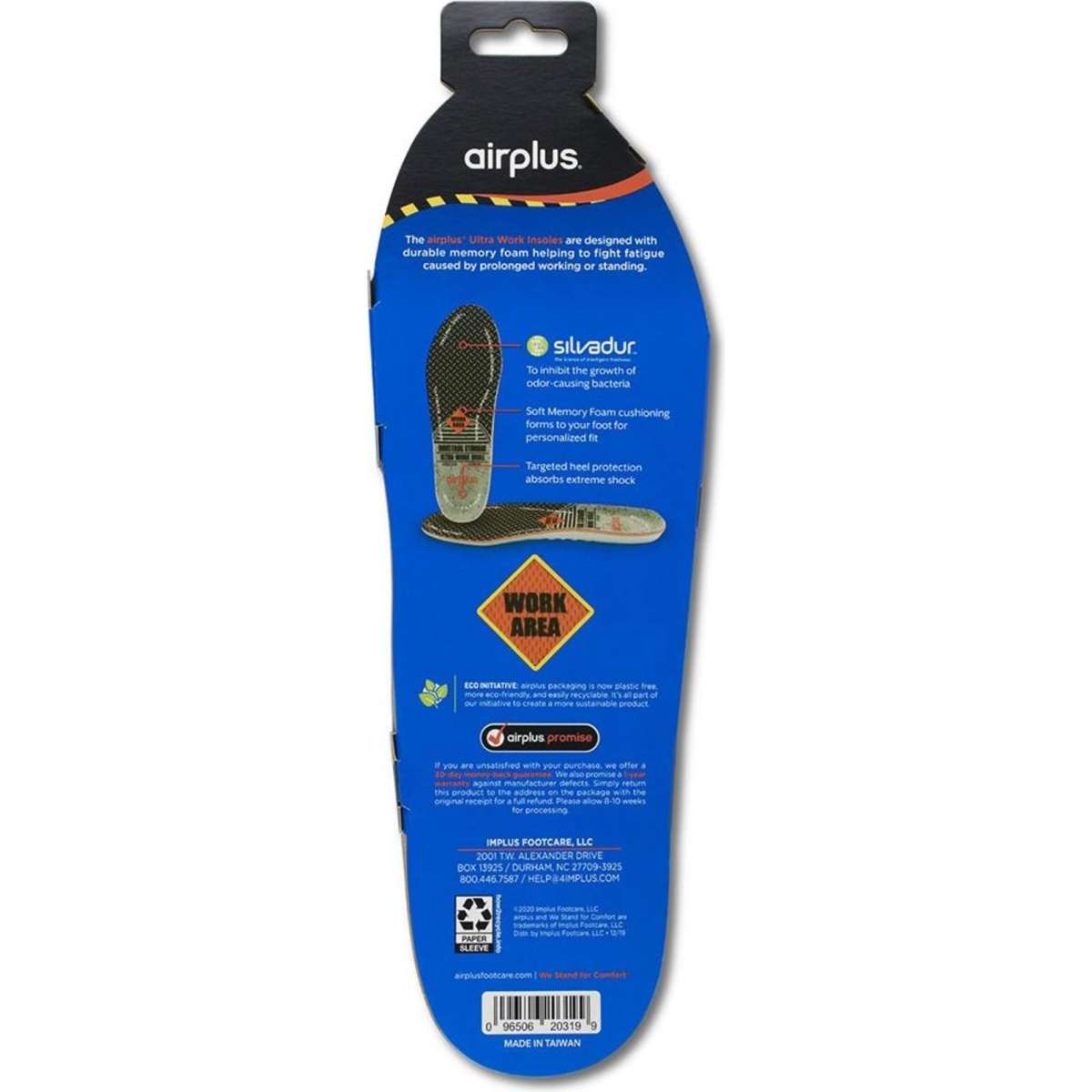 Airplus Ultra Work Memory Insole AntiFatigue Shoes Inserts US Men 713