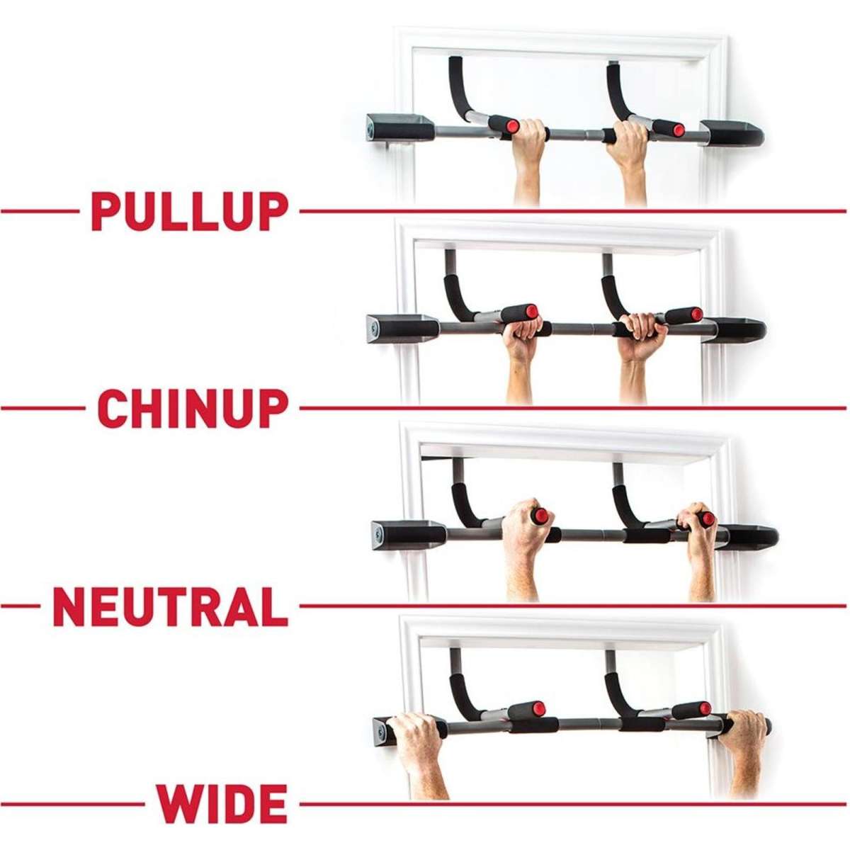 Perfect Fitness Multi-Gym Pro Portable Doorway Pull Up Bar 96cm ...