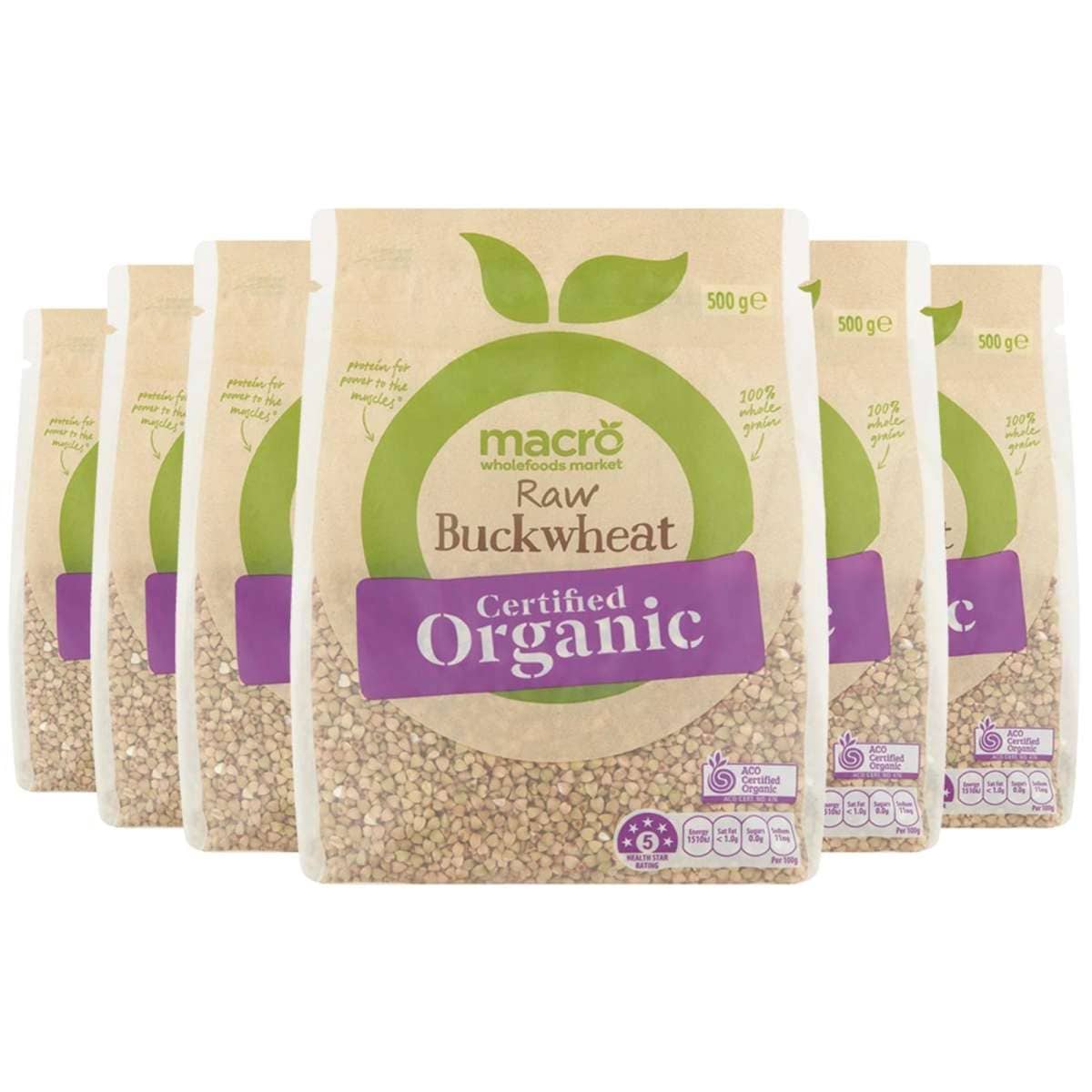 Macro Organic Raw Buckwheat 500g 6pk Woolworths