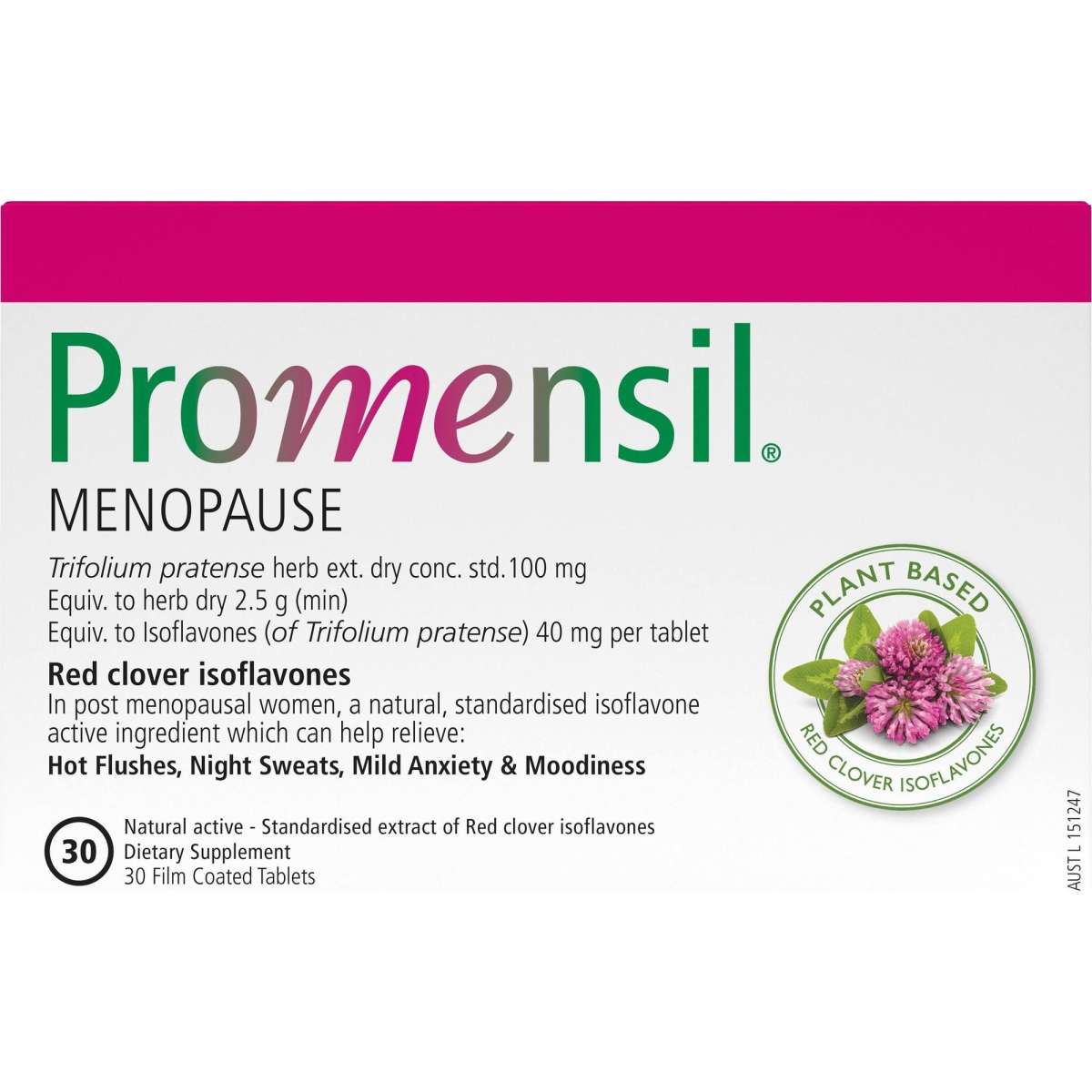 Promensil Menopause 30Tablets | Woolworths