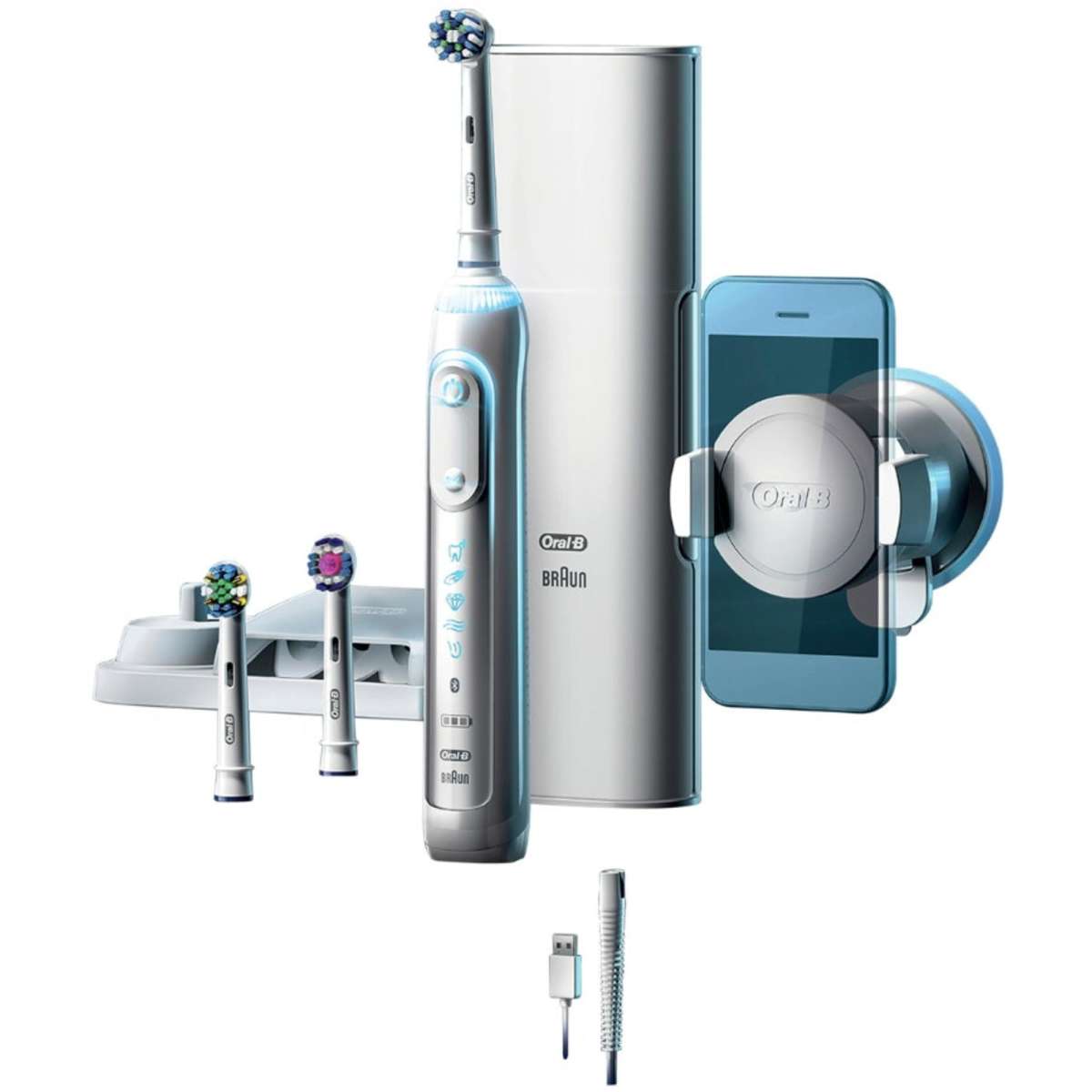 OralB Genius 9000 White Electric Toothbrush Woolworths