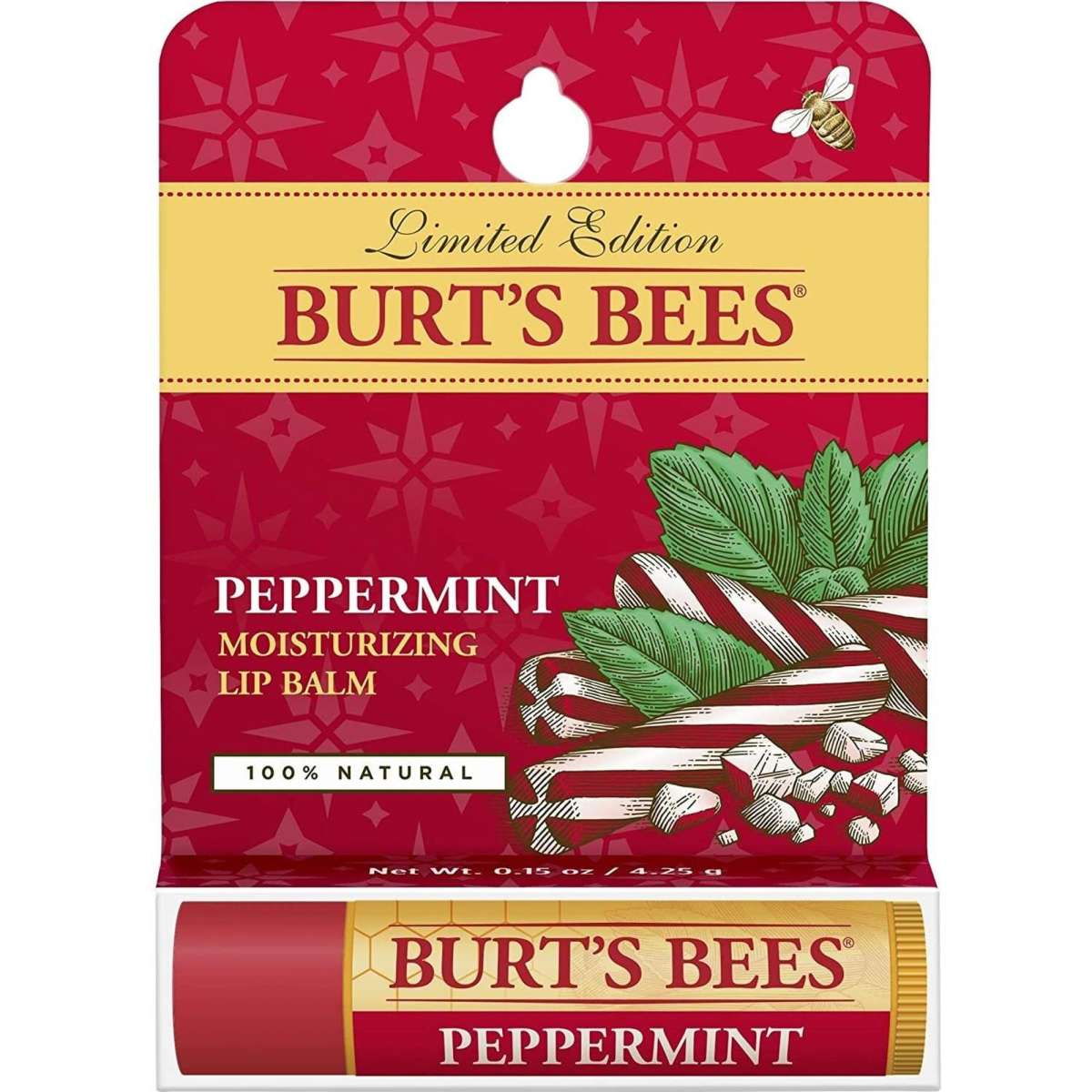 Burt's Bees Limited Edition Peppermint Lip Balm 4.25g x 3 Woolworths