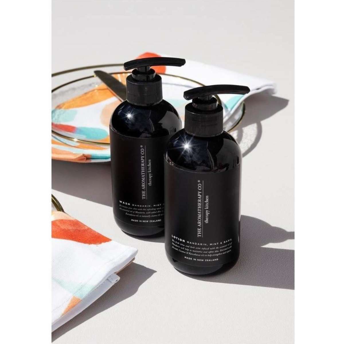 The Aromatherapy Co. Therapy Kitchen Cleanse & Pamper Wash & Lotion Mandarin Mint & Basil Gift