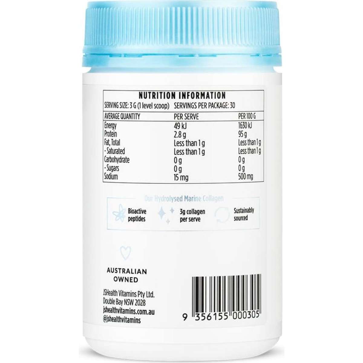 JSHealth Pure Marine Collagen 90g Woolworths