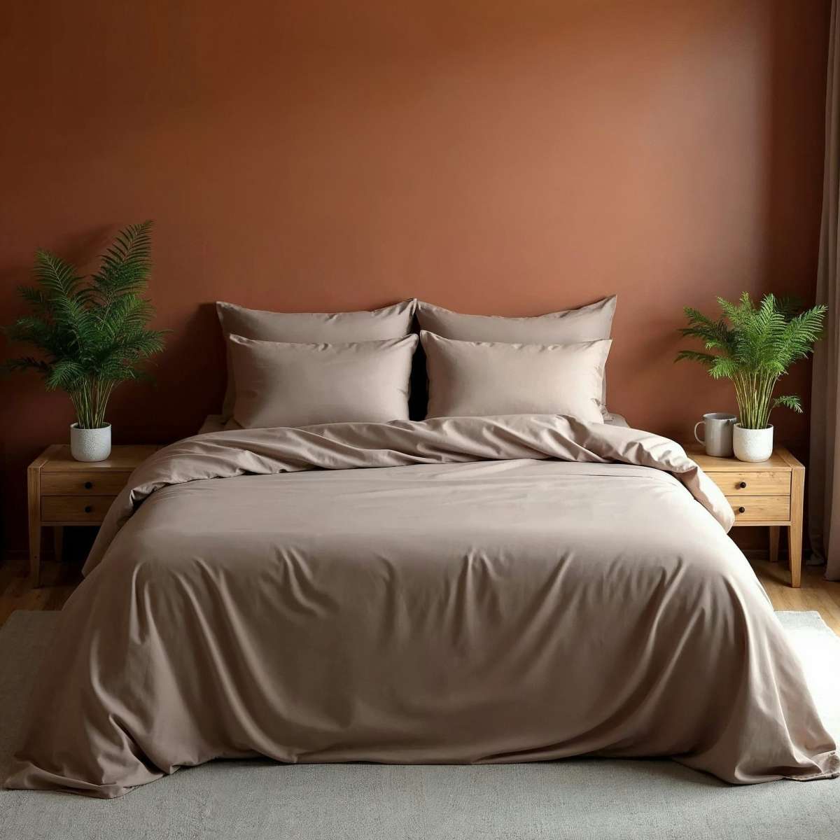 Royal Comfort Bamboo Blend Sheet Set King Warm Grey Woolworths