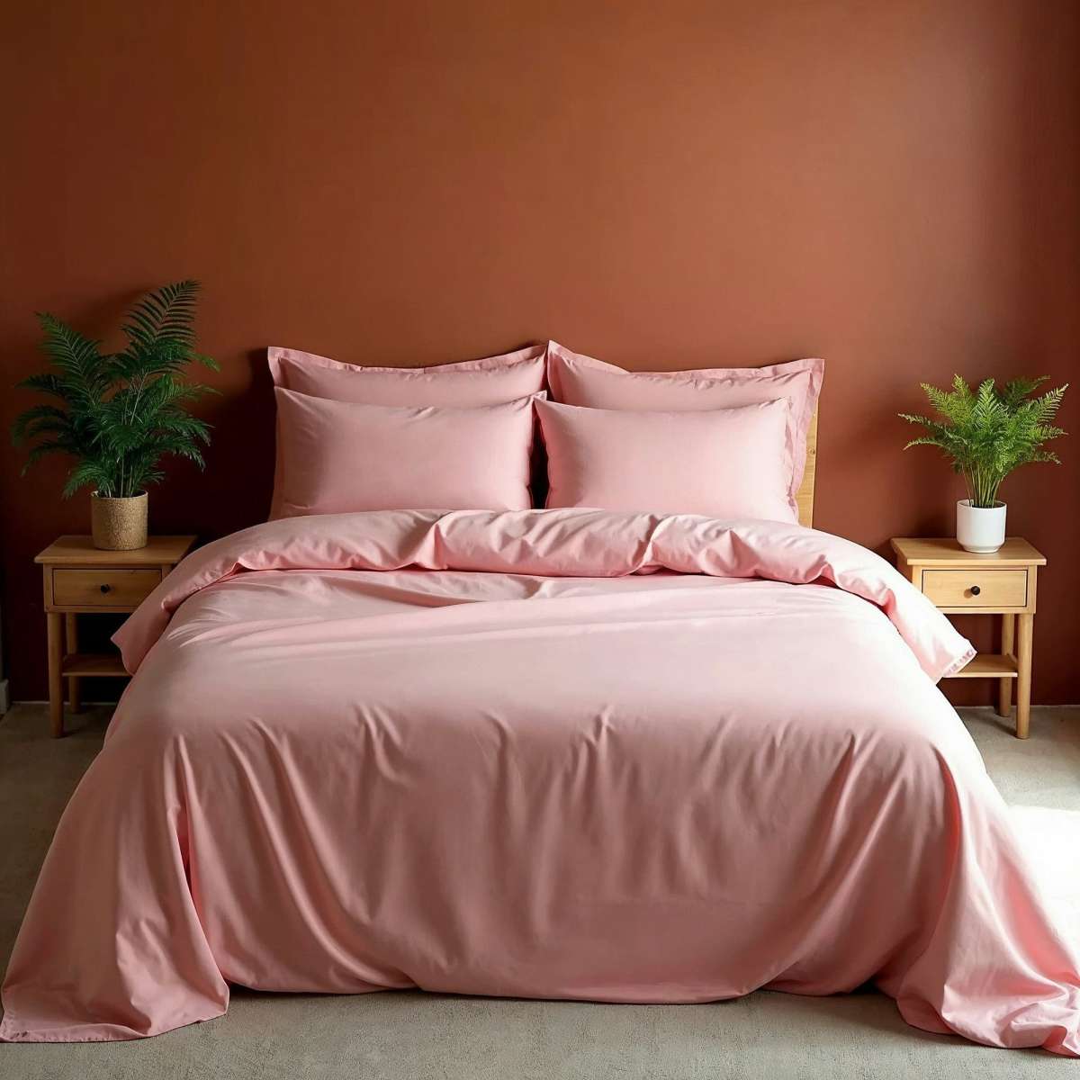 Royal Comfort Bamboo Blend Sheet Set King Blush Woolworths