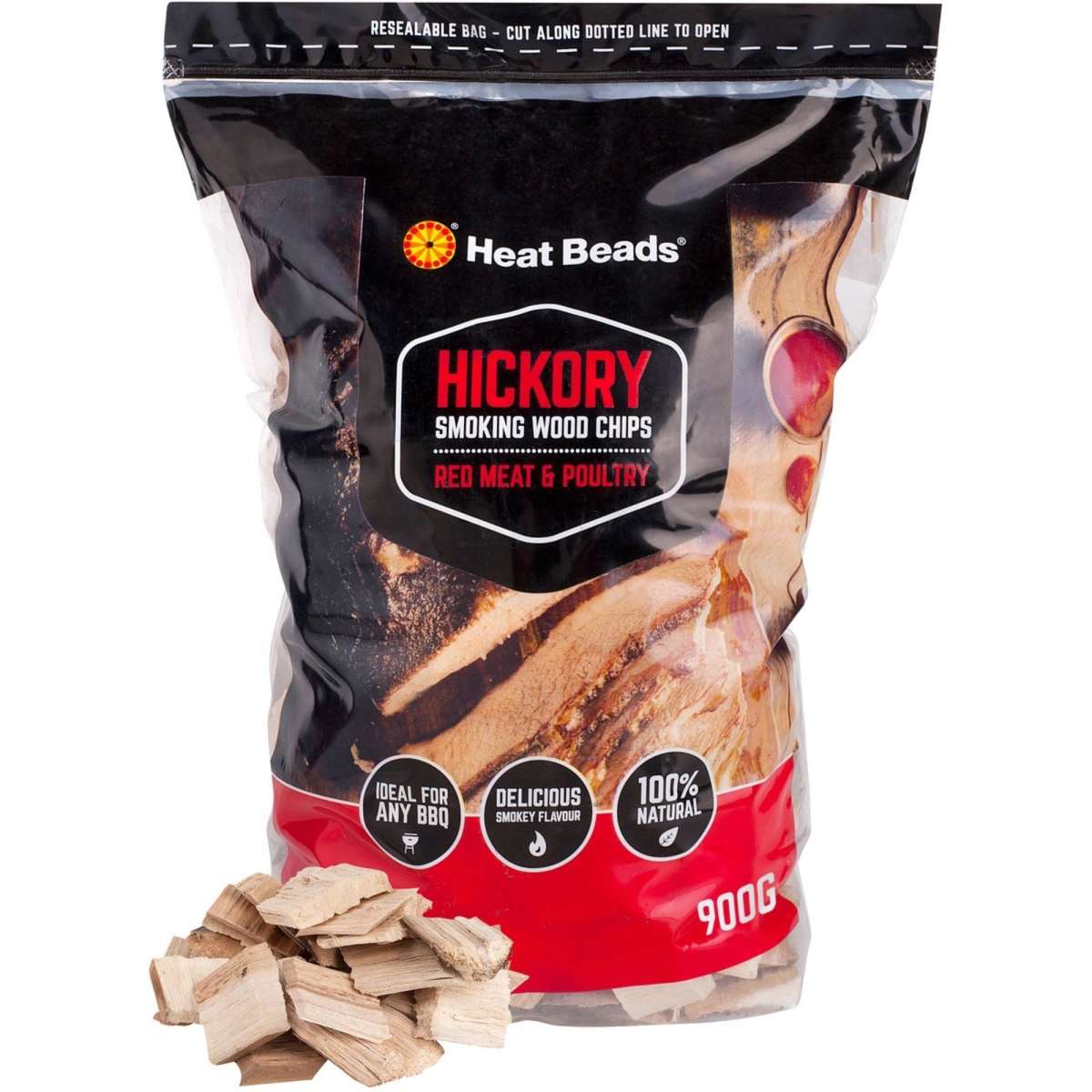 Heat Beads Smoking Wood Chips 900g Hickory Woolworths