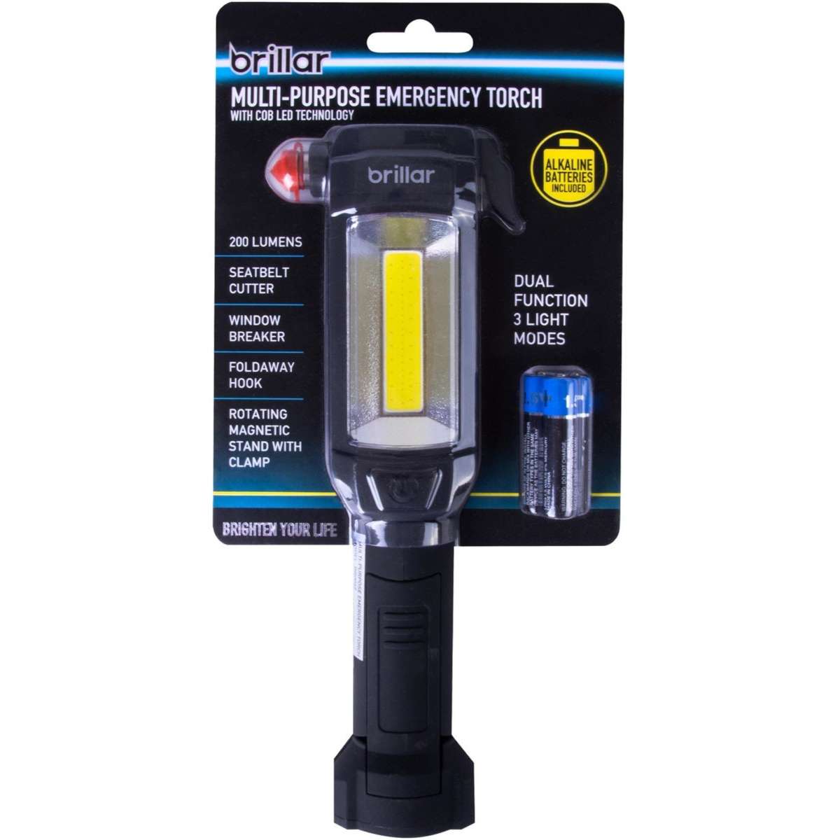 Brillar Multipurpose Emergency Torch Woolworths