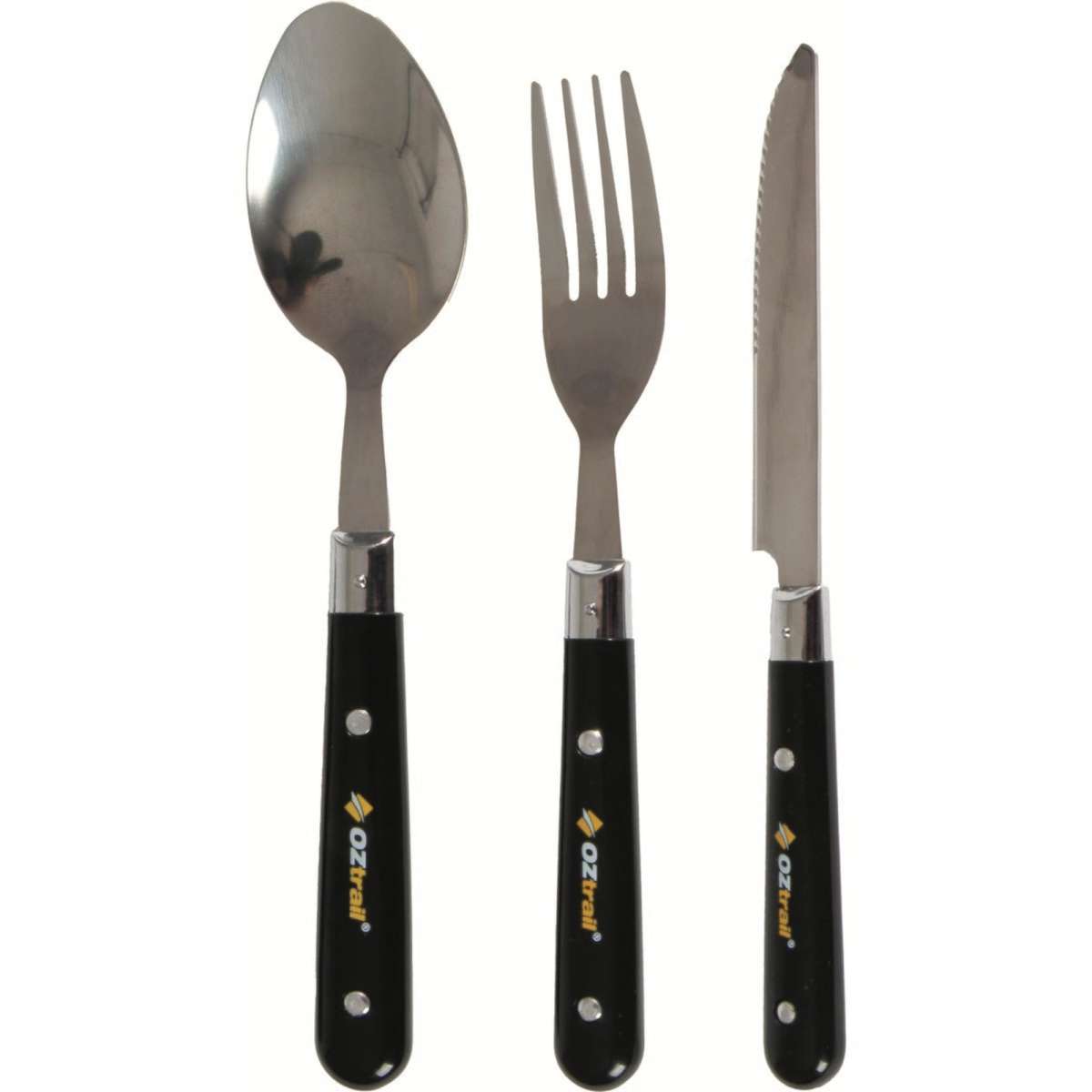 OZtrail 12 Piece Stainless Steel Utensil Set Woolworths