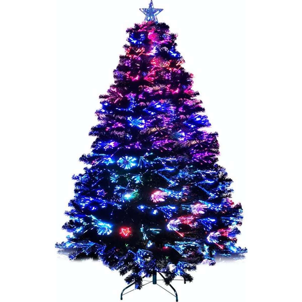 SANTACO Christmas Tree 2.1M 7Ft Xmas Decorations Fibre Optic