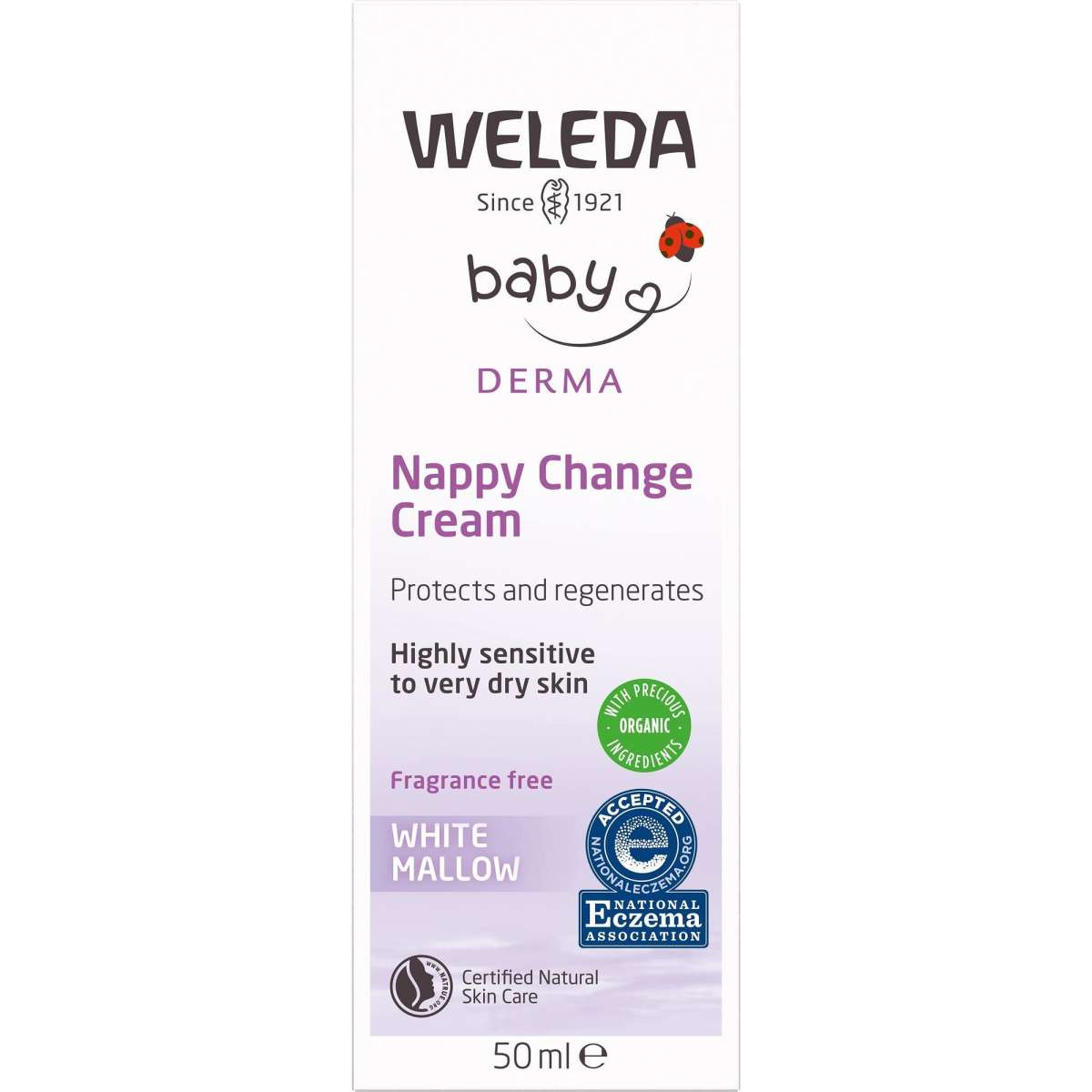 Weleda Sensitive Baby Face Body and Nappy Cream Set White Mallow