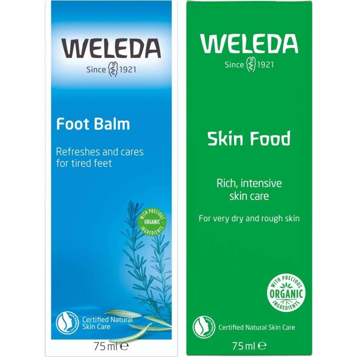 Weleda Hydrating Foot Cream Set, Revitalises, Refreshes Tired Aching