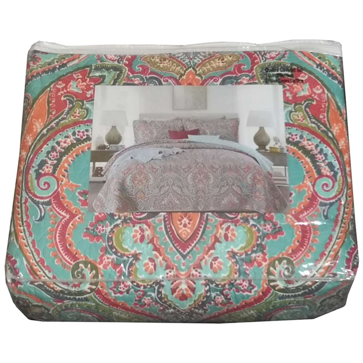 Linen Comfort 100 Cotton Bedspread Coverlet Set Quilt King and Super